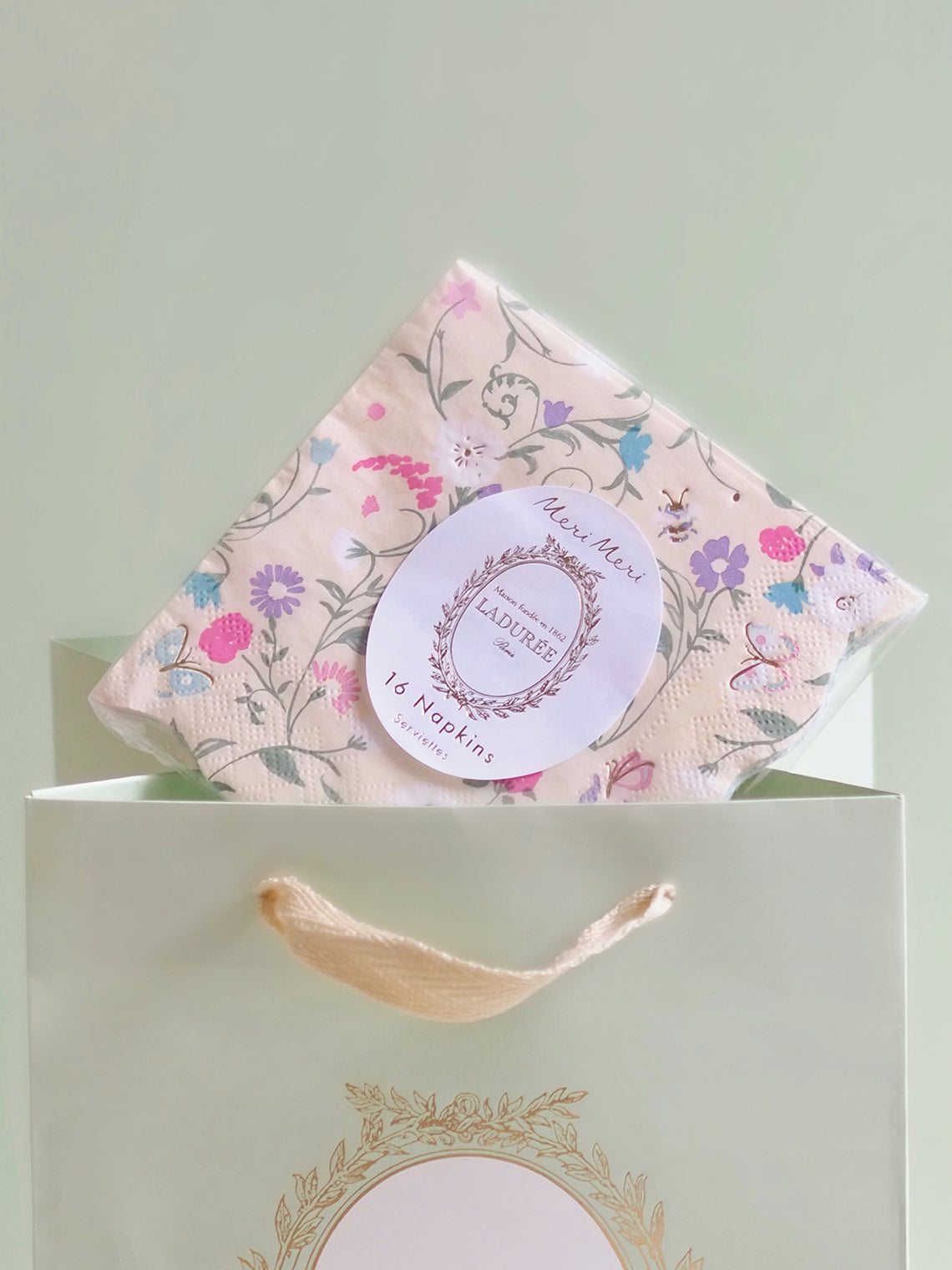 Ladurée Floral Napkins