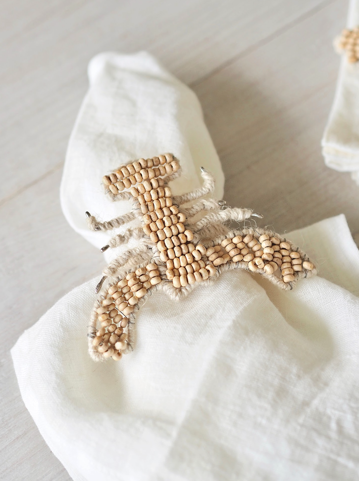 Lobster Beaded Napkin Ring