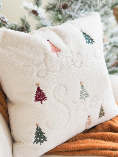 Let It Snow Pillow 18x18 - The Cross Decor & Design