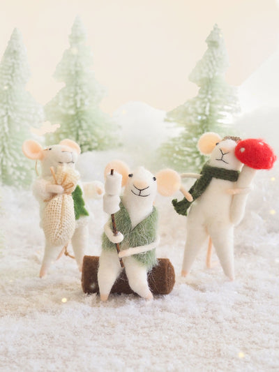 Holiday Sweater Mouse Ornament