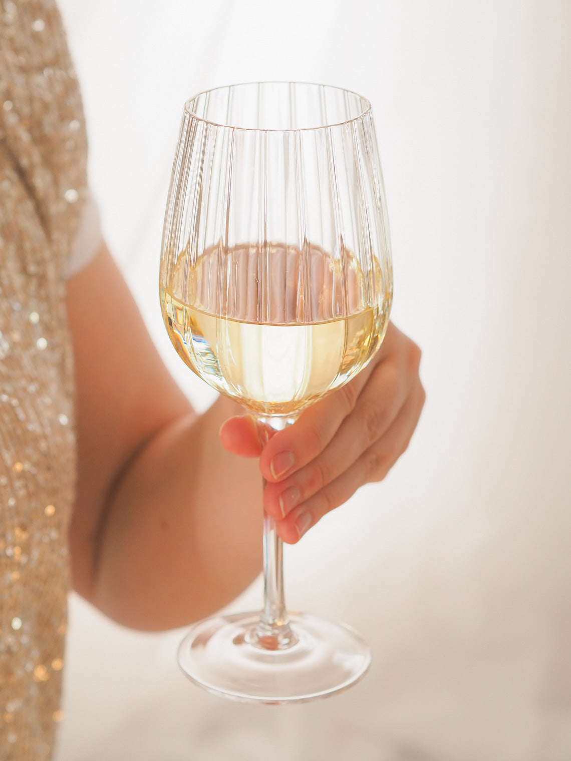 Sparkle White Wine Glass - The Cross Decor & Design