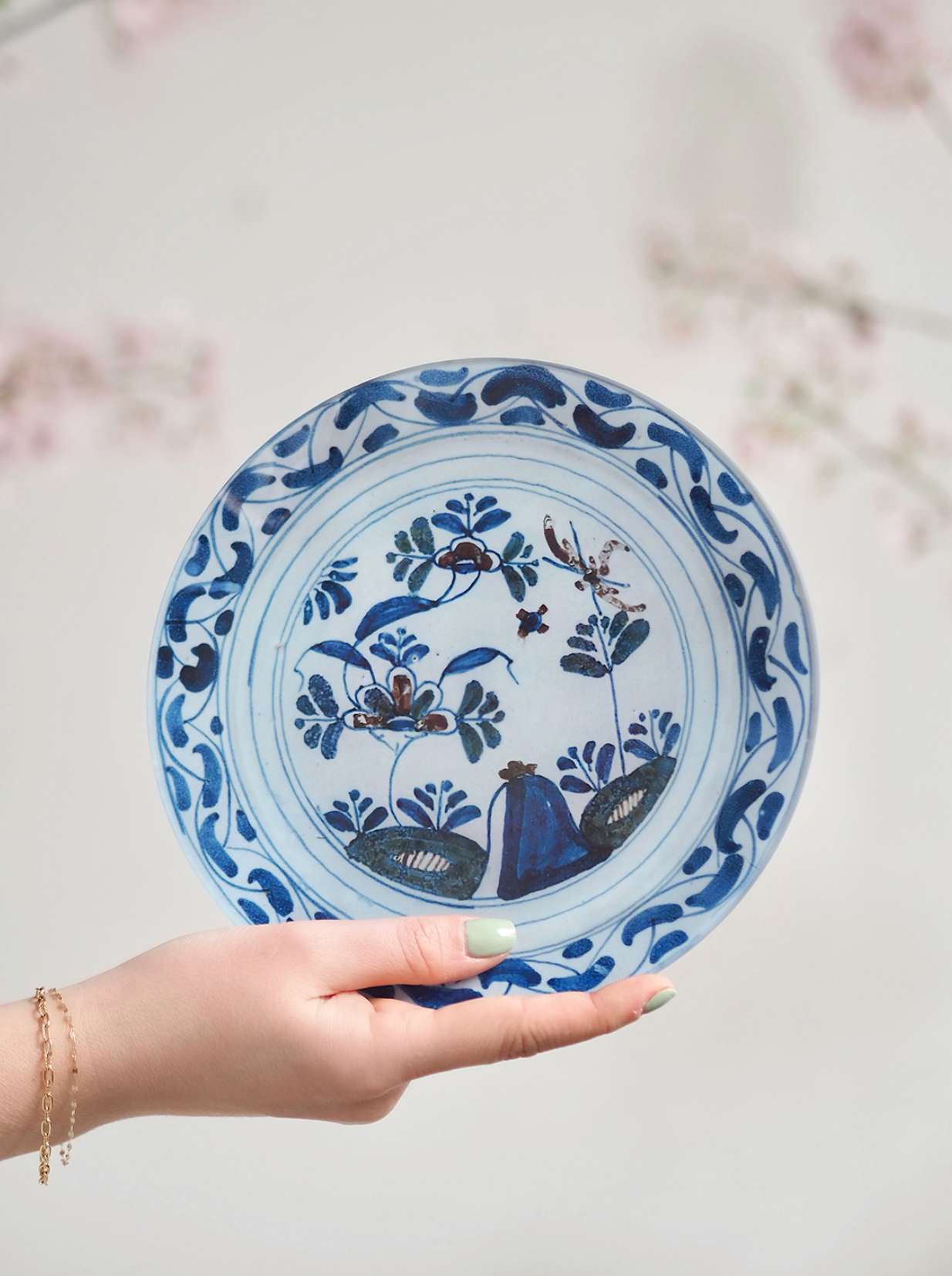 Delft #6 Plate - The Cross Decor & Design