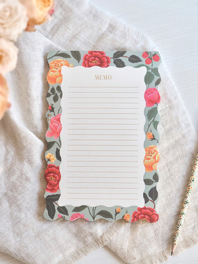 Roses Memo Notepad - The Cross Decor & Design