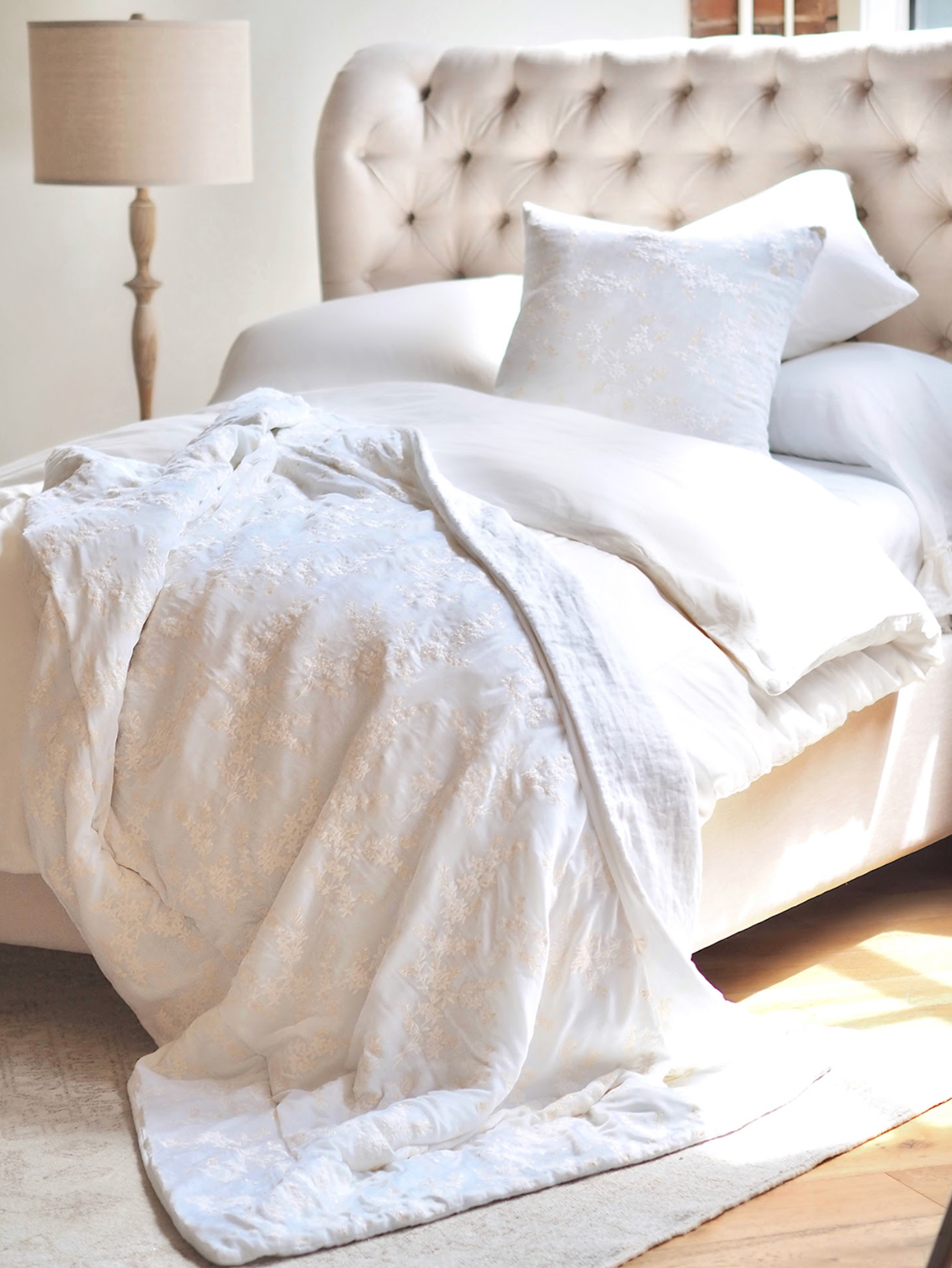 Lynette White Bedding - The Cross Decor & Design