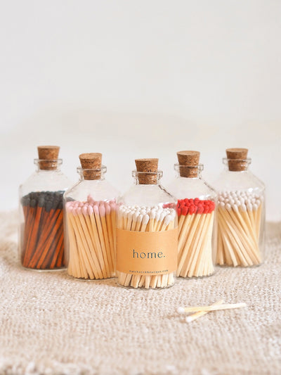 Apothecary Pink Match Bottle - The Cross Decor & Design
