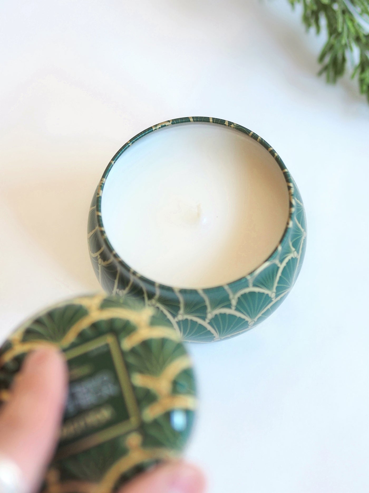 Noble Fir Garland Mini Tin Candle - The Cross Decor & Design