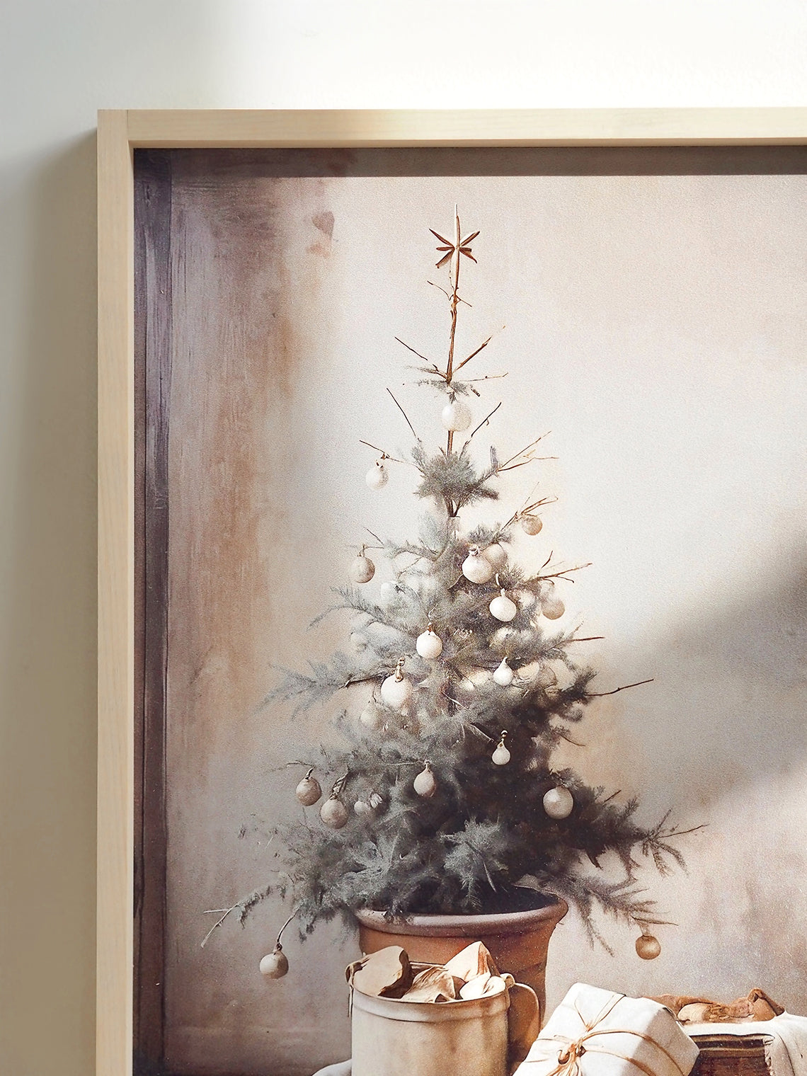 Vintage Christmas Tree Framed Print