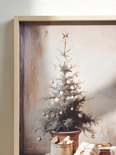 Vintage Christmas Tree Framed Print