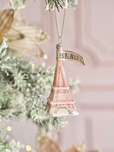 Pink Eiffel Tower Ornament