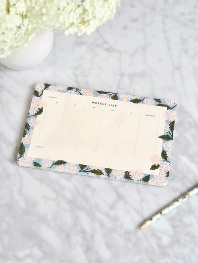 Hydrangea Weekly Desk Pad - The Cross Decor & Design