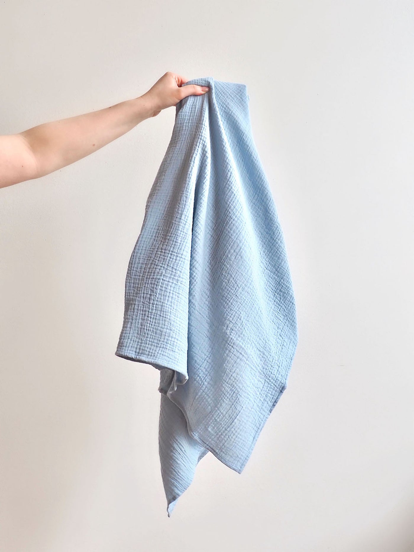 Dusty Blue Swaddle Blanket - The Cross Decor & Design