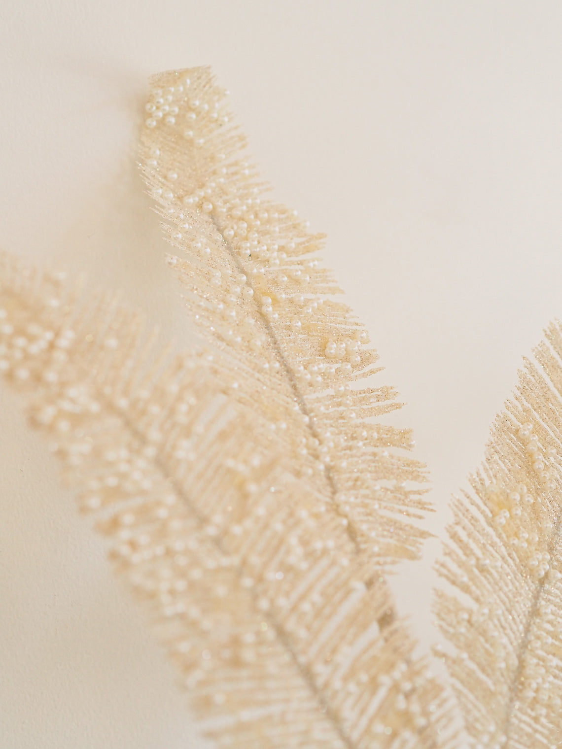 Glittered Pearl Fern Stem - The Cross Decor & Design