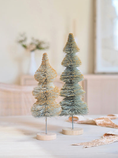 Glitter Mint Bottle Brush Tree - The Cross Decor & Design