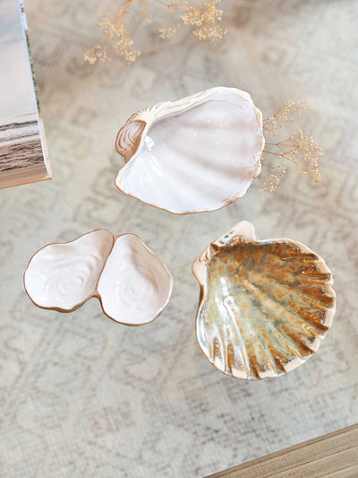 White Clam Shell Trinket Dish - The Cross Decor & Design