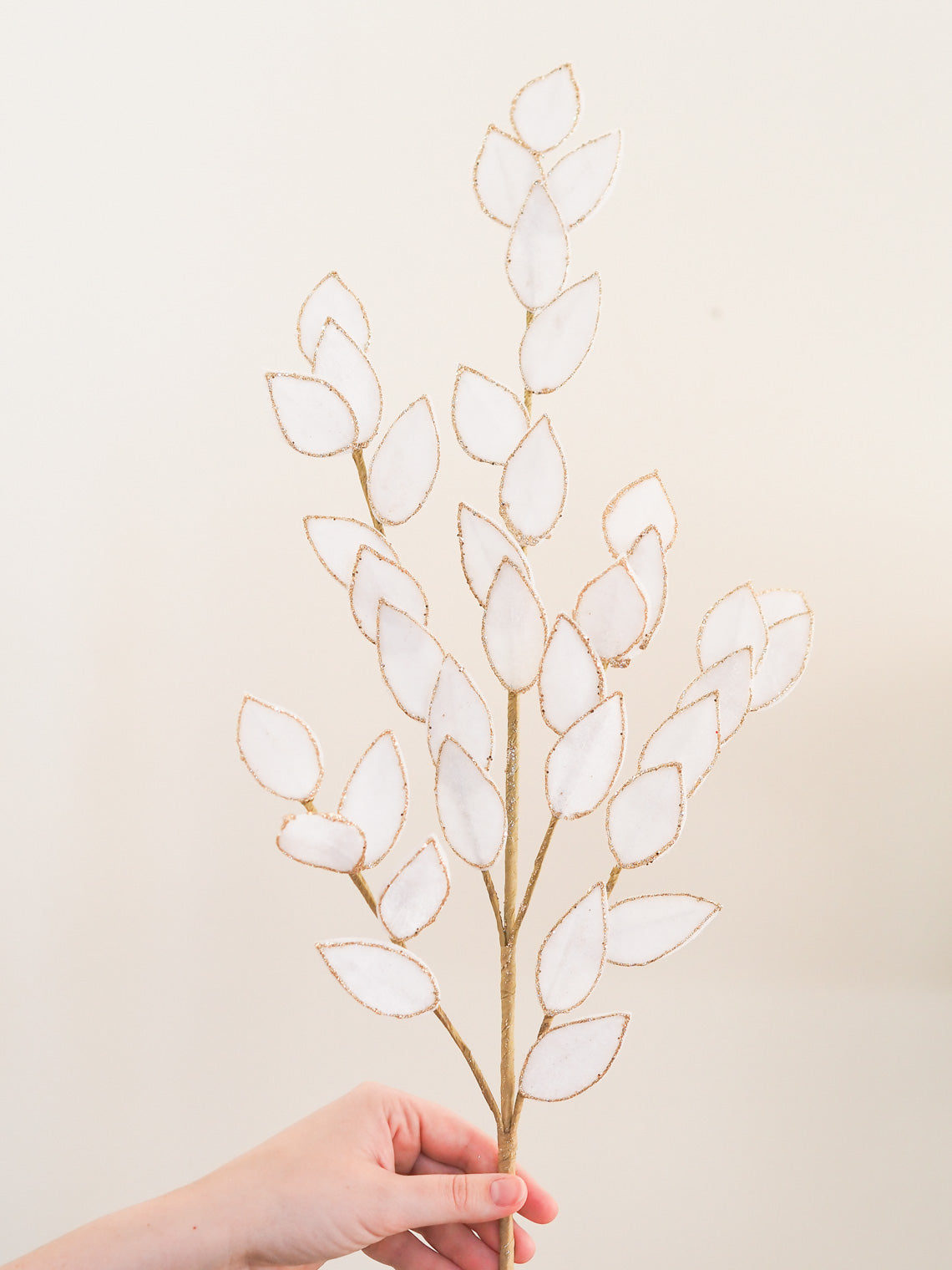 White Leaf Stem - The Cross Decor & Design
