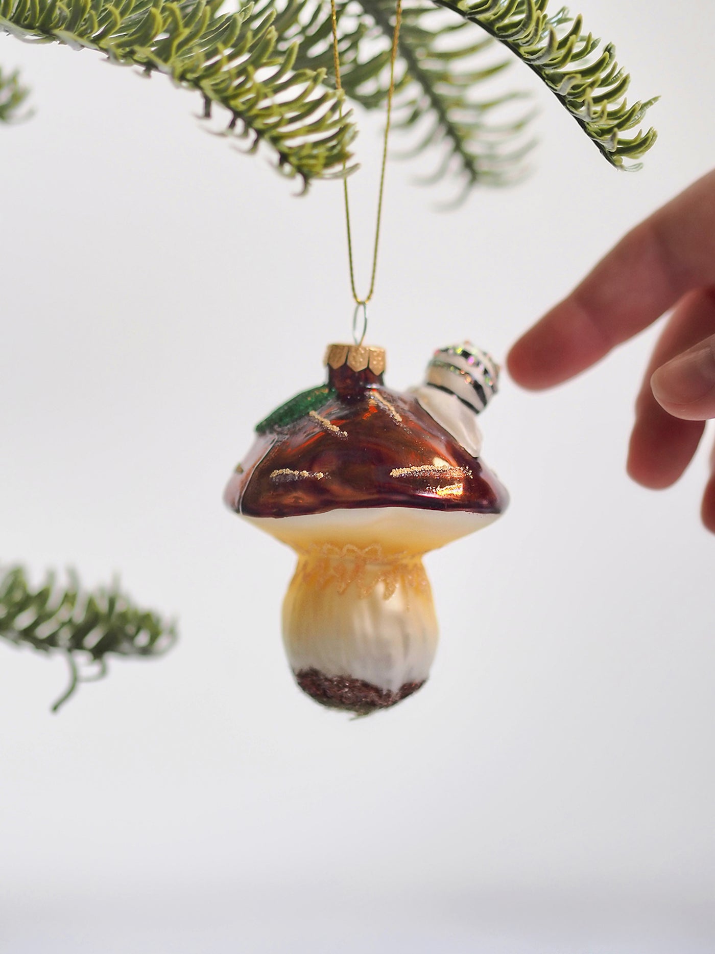 Woodfield Mushroom Ornament - The Cross Decor & Design