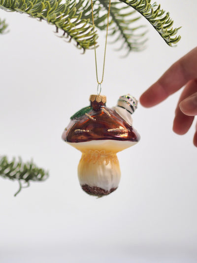 Woodfield Mushroom Ornament - The Cross Decor & Design