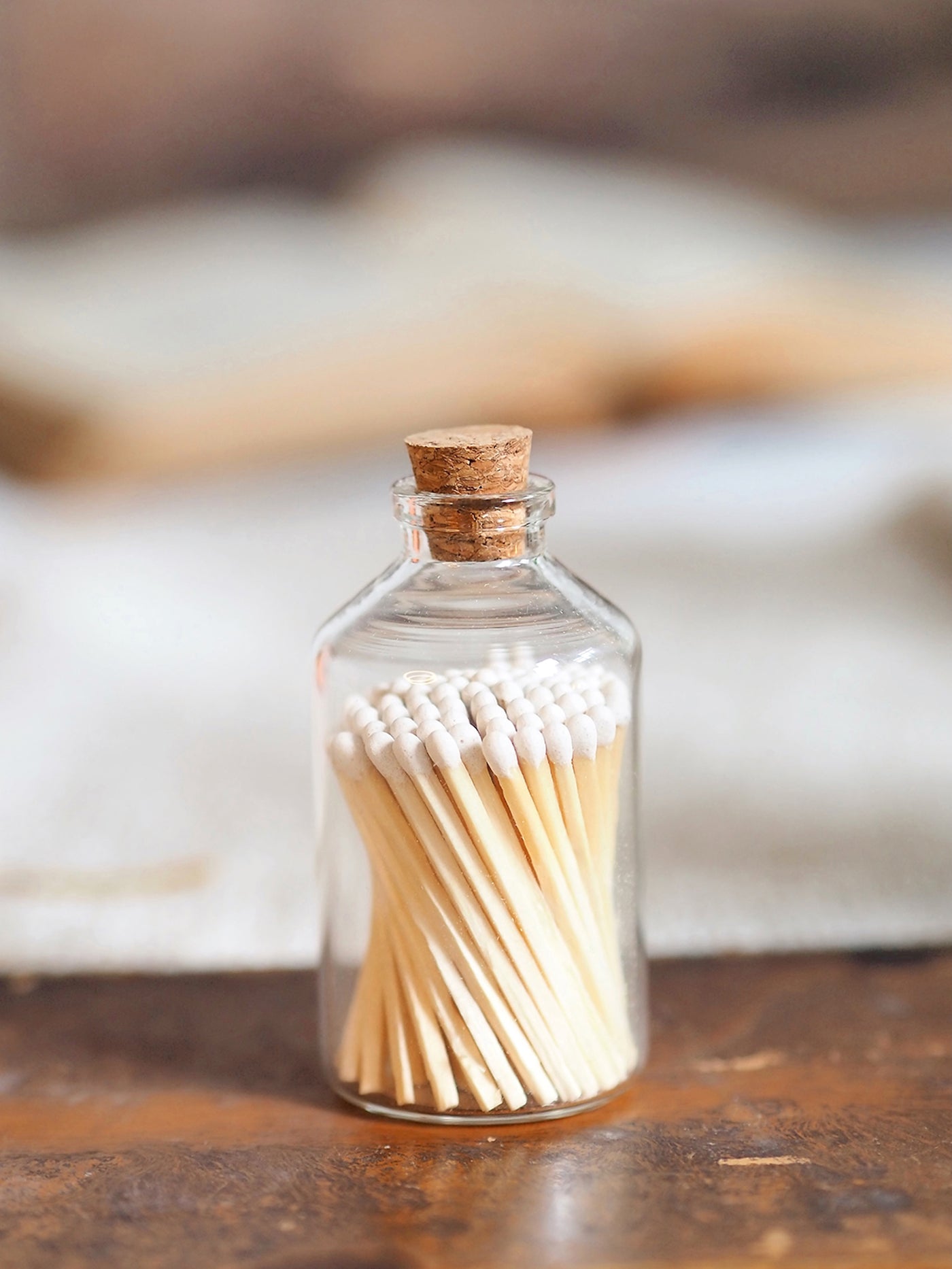 Apothecary White Match Bottle - The Cross Decor & Design