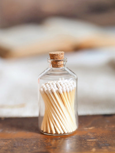 Apothecary White Match Bottle - The Cross Decor & Design