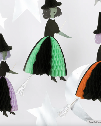 Flying Honeycomb Witch Decorations - The Cross Decor & Design
