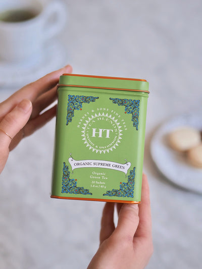 Organic Supreme Green Tea Tin - The Cross Decor & Design