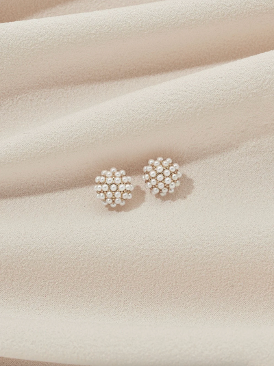Mini Pearl Pave Studs