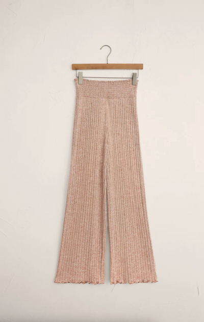 Dusty Rose Ribbed Pant