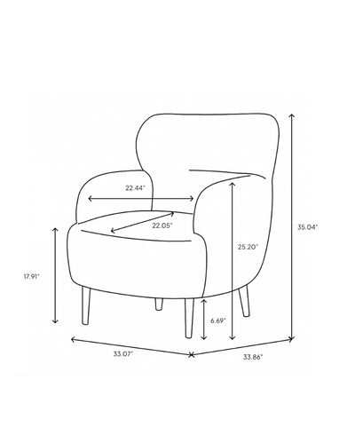 Sadie Accent Chair - The Cross Decor & Design