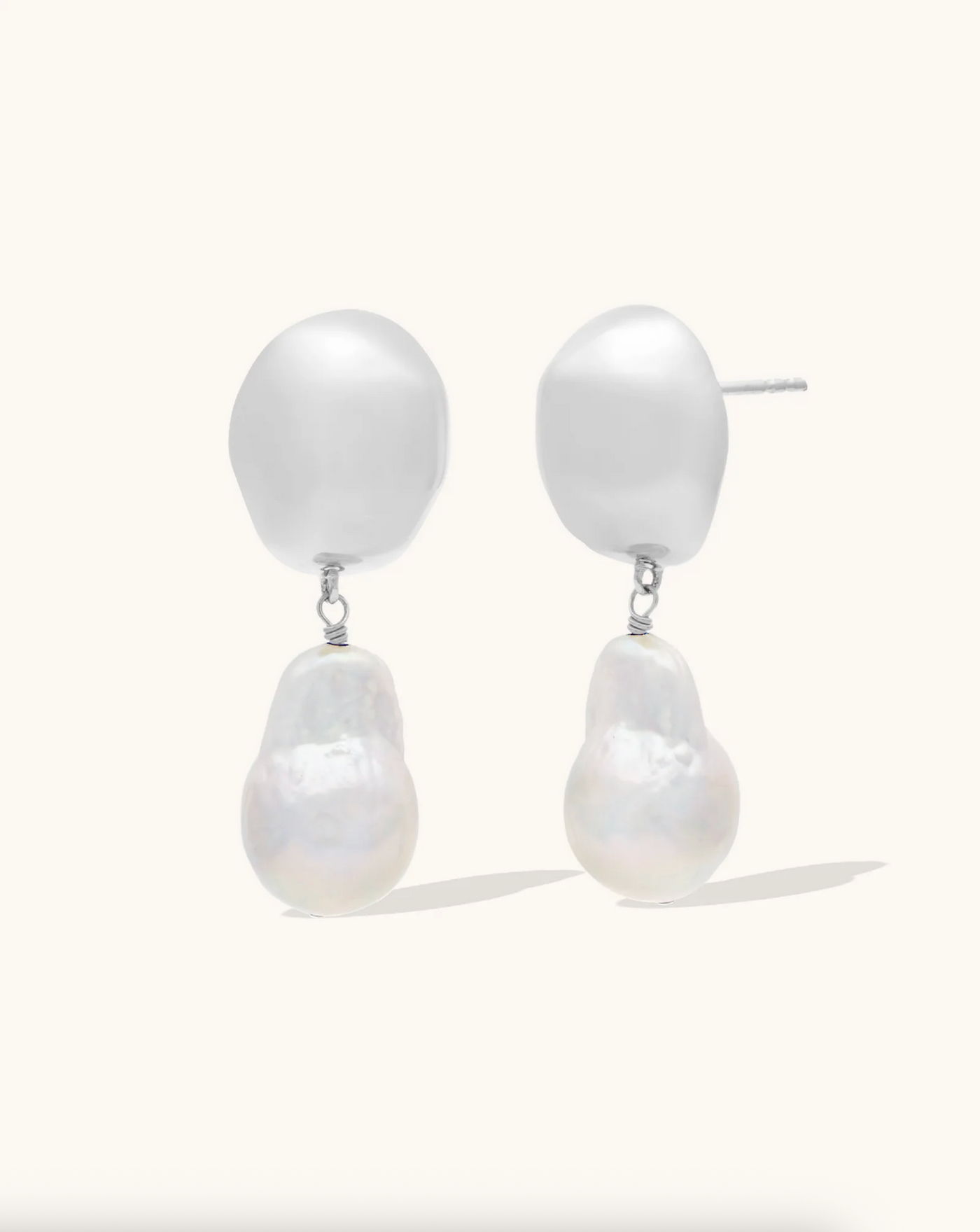 Rosette Pearl Earrings