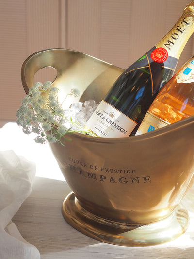 Brass Patina Champagne Bucket