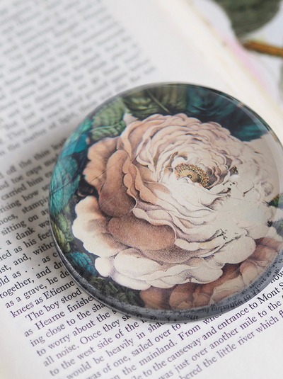 Sepia Rose Dome Paperweight - The Cross Decor & Design