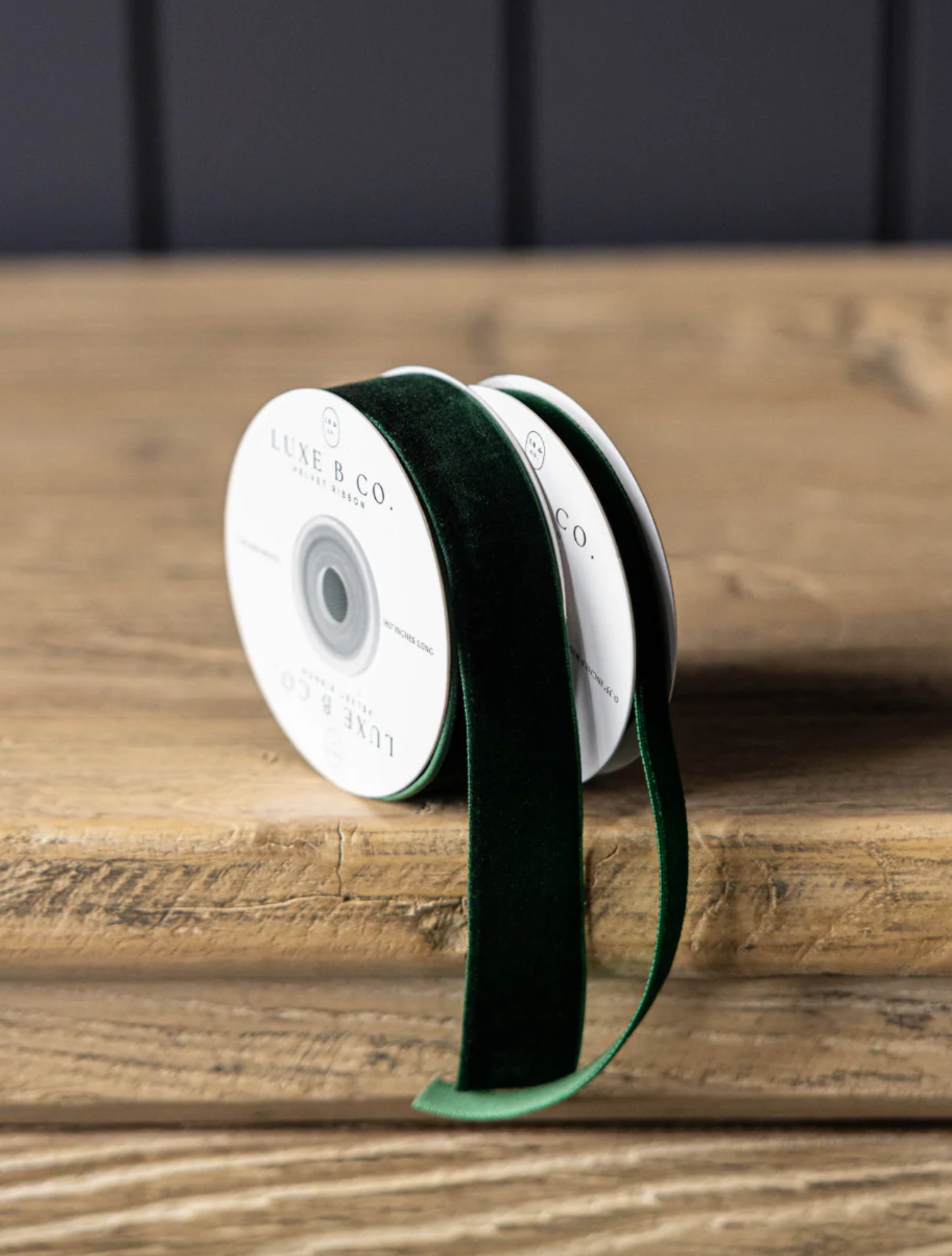 Emerald Green Velvet Ribbons