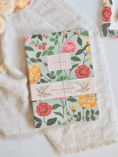 Roses Notebooks Assorted Set of 3 - The Cross Decor & Design