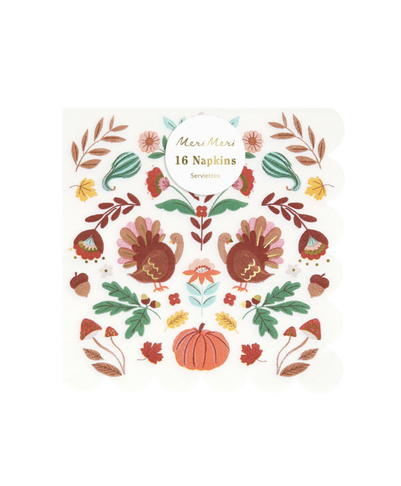 Folk Fall Napkins - The Cross Decor & Design