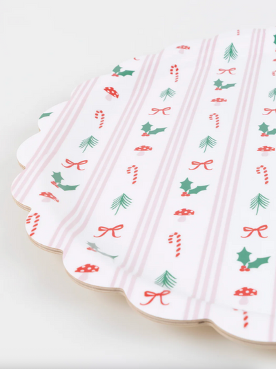 Festive Icon Stripes Tray | Large