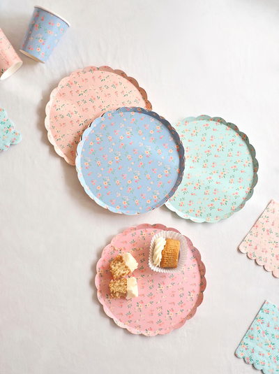 Vintage Ditsy Side Plates - The Cross Decor & Design