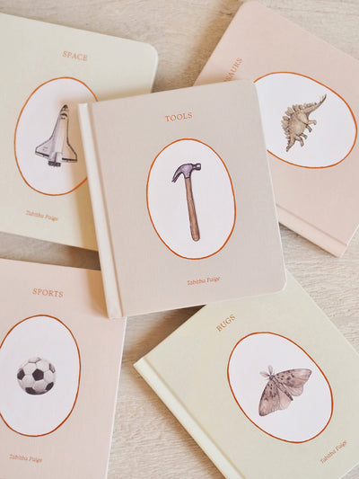 Our Little Library Vol. 3: Dinosaurs, Space, Tools, Bugs, and Sports Board Book Set