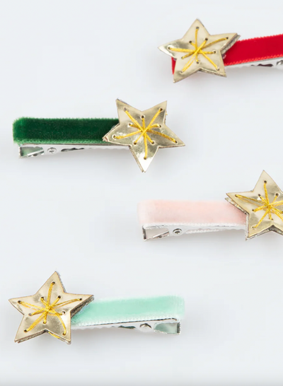 Gold Star Hair Clips - The Cross Decor & Design
