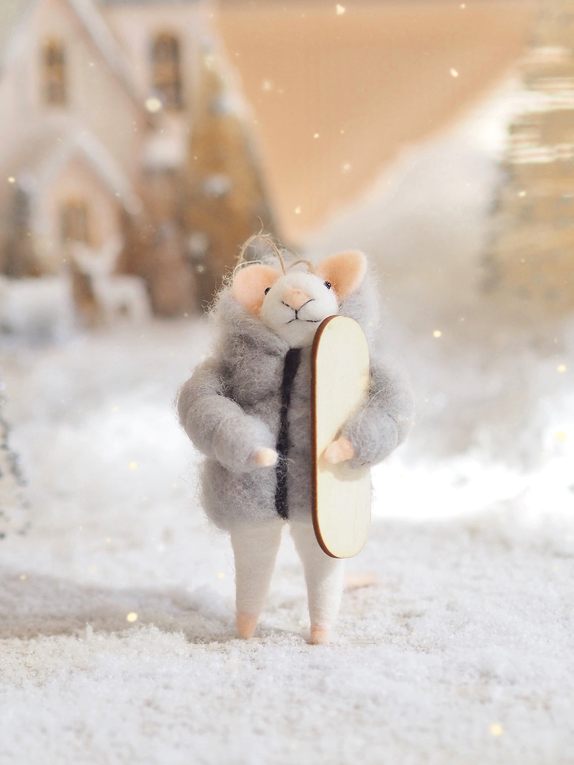 Snowboarding Silas Mouse Ornament