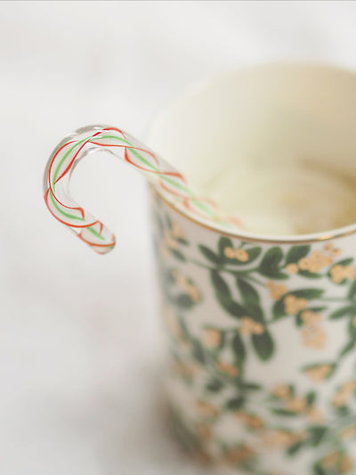 Red & Green Candy Cane Stir Stick