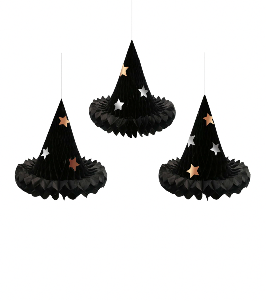 Honeycomb Witch Hat Decorations - The Cross Decor & Design