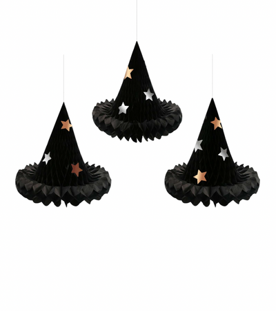 Honeycomb Witch Hat Decorations - The Cross Decor & Design
