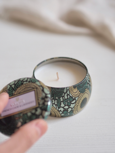 French Cade Lavender Mini Tin Candle - The Cross Decor & Design