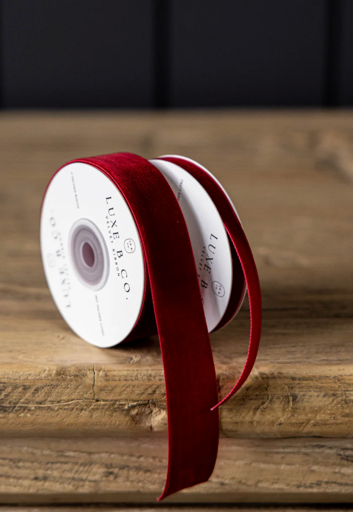 Garnet Red Velvet Ribbon