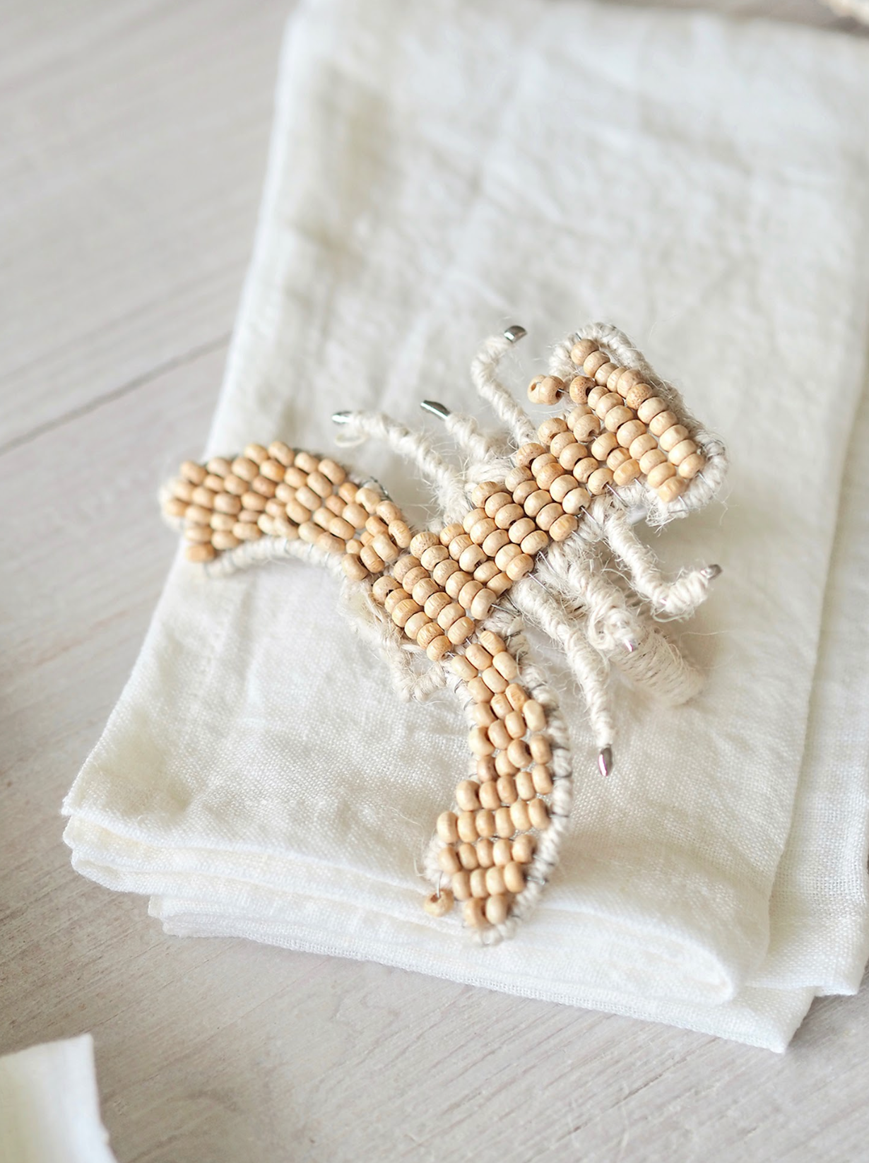 Lobster Beaded Napkin Ring