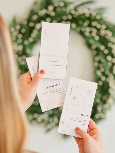 Holiday Mint Dark Chocolate Bar