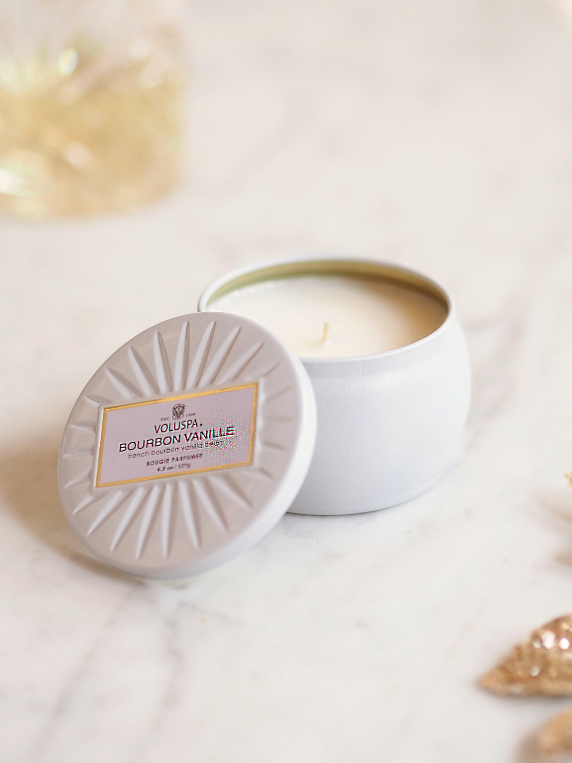 Bourbon Vanille Mini Tin Candle - The Cross Decor & Design