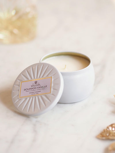 Bourbon Vanille Mini Tin Candle - The Cross Decor & Design