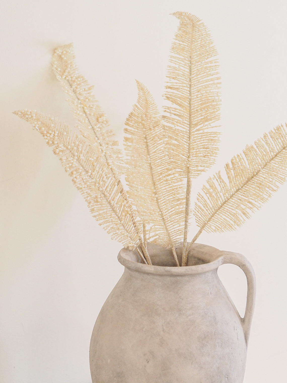 Glittered Pearl Fern Stem - The Cross Decor & Design