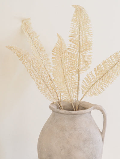 Glittered Pearl Fern Stem - The Cross Decor & Design